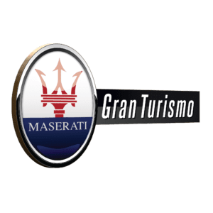 Maserati Gran Turismo backup camera logo