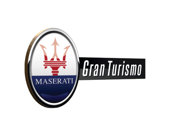 Maserati Gran Turismo backup camera logo