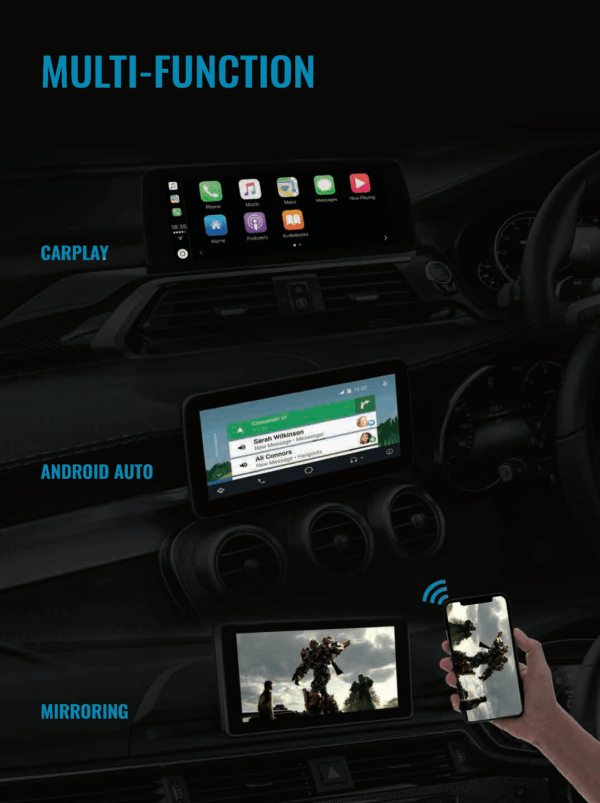 Apple Carplay Android Auto Phone Mirroring functions