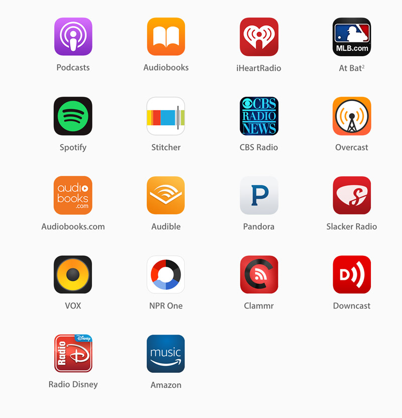 apple Carplay App List