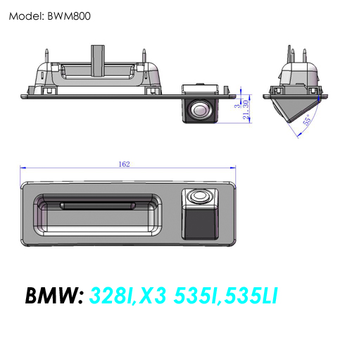bmw 3 series and 5 series backup camera